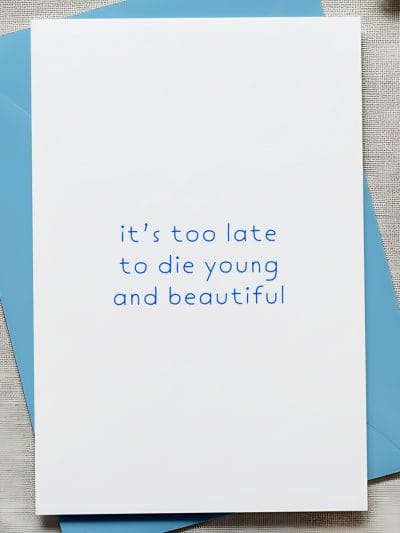 "It's too late" - açıqça